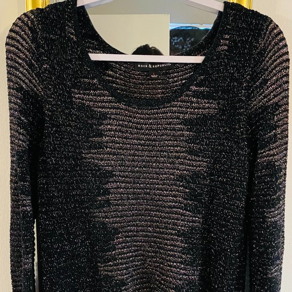 Rock & Republic Sparkly Long Sleeve Shirt